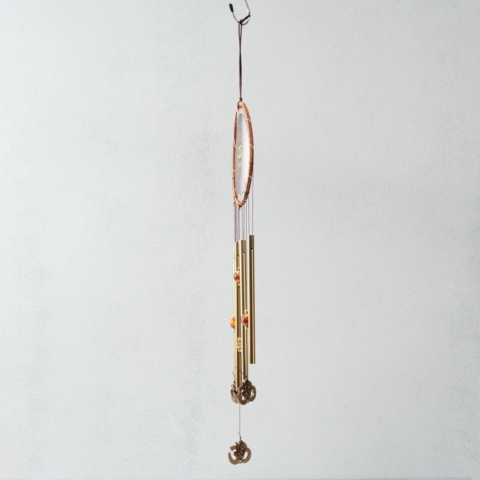 Музыка ветра металл Музыка ветра металл "Ом - слово силы" 4 трубки 1,8х16х57 см