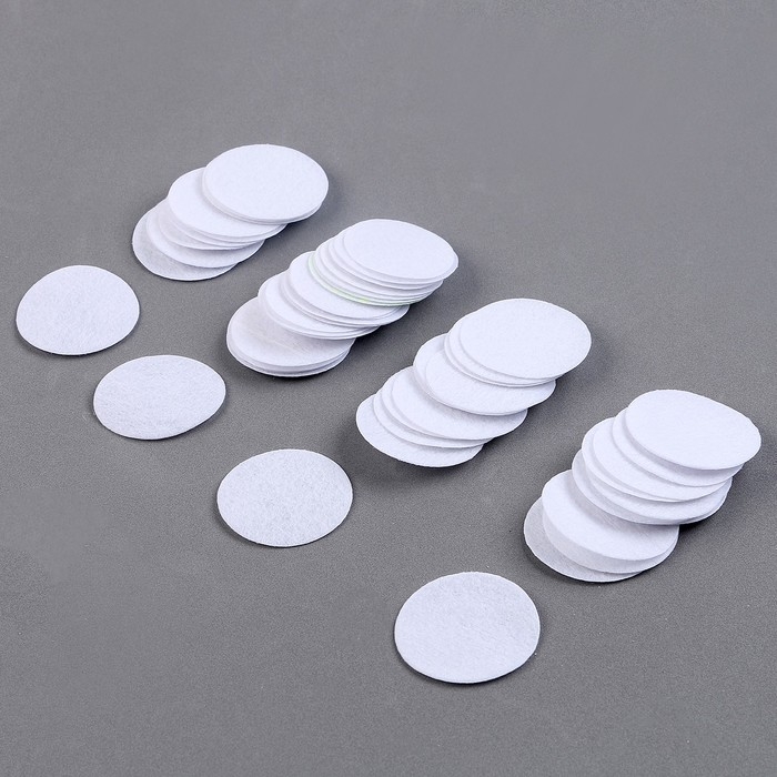 Диски фетровые для творчества и декора «Кружочки», 500 шт., размер 1 шт. — 2,5 см, цвет белый Диски фетровые для творчества и декора «Кружочки», 500 шт., размер 1 шт. — 2,5 см, цвет белый