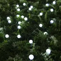 Гирлянда &laquo;Нить&raquo;, 4.5 м, уличная, с насадками &laquo;Шарик&raquo;, IP44, 30 LED, 2 режима, солнечная батарея, тёмная нить, свечение белое