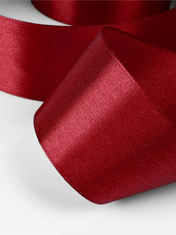 Лента атласная, 40 мм, 23&plusmn;1 м, бордовая №48