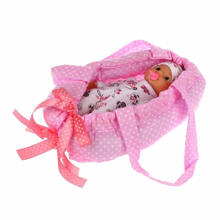 Пупс «Эля» в переноске, 22 см Пупс «Эля» в переноске, 22 см