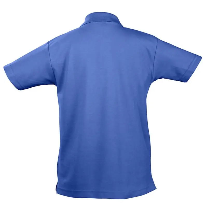 Рубашка поло детская Summer II Kids, ярко-синяя, на рост 106-116 см