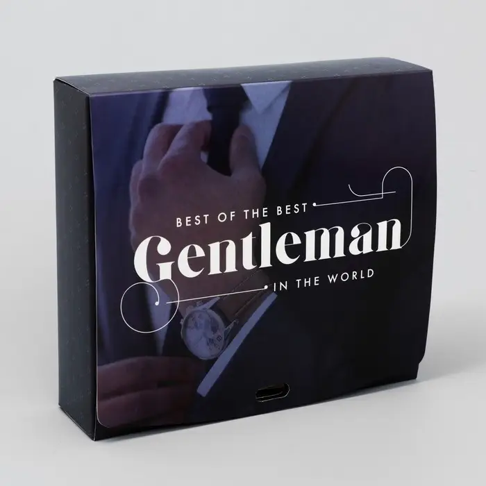 Коробка подарочная складная, упаковка, «Джентельмен», 20 х 18 х 5 см, БЕЗ ЛЕНТЫ Коробка подарочная складная, упаковка, «Джентельмен», 20 х 18 х 5 см, БЕЗ ЛЕНТЫ