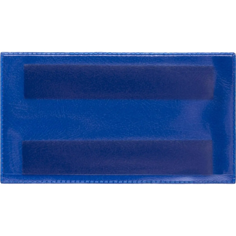 Карман для маркировки магнитный синий 113x53 мм горизонатльный (10шт/уп)