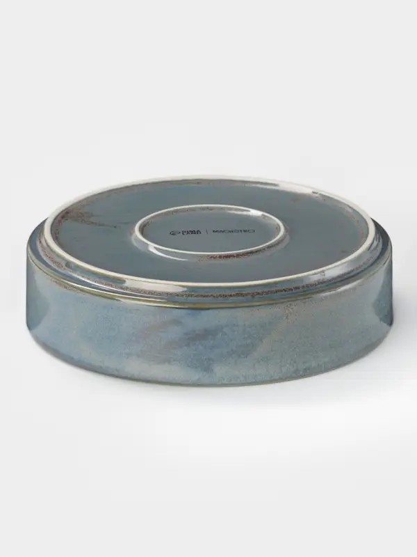 Тарелка глубокая Magistro Shadow, 680 мл, d=17 см, с бортом 4.3 см, фарфор, серая