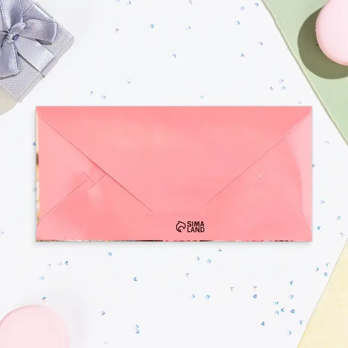 Конверт для денег «Поздравляем!», 16.5×8 см