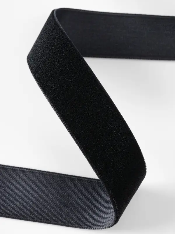 Лента бархатная, 20 мм, 18&plusmn;1 м, чёрная №03