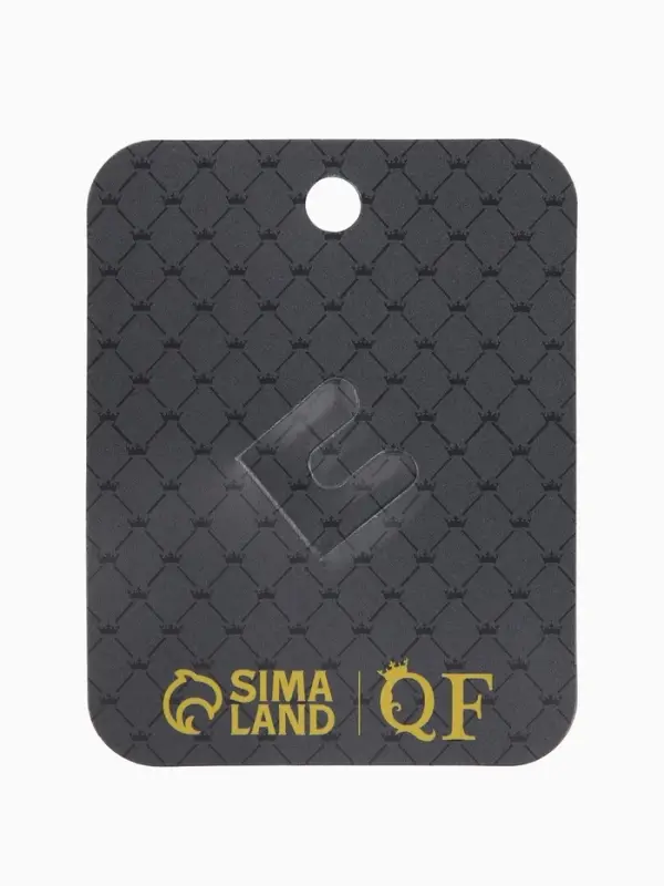 Зажим для кардигана "Ажур", веер, цвет белый в золоте