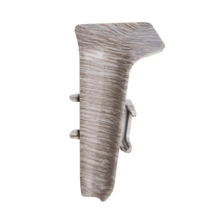 Угол внутренний для плинтуса «Деконика», 55 мм, 210 дуб Пепельный