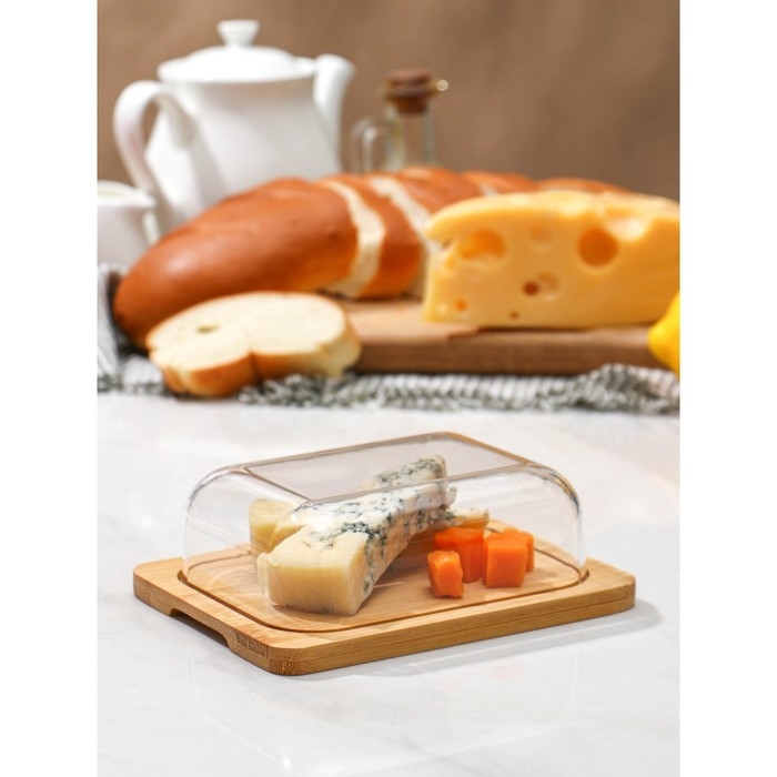 Маслёнка - сырница Доляна, бамбук Маслёнка - сырница Доляна, бамбук