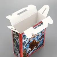 Подарочная новогодняя коробка «Зимняя сказка», для сладких подарков, 16.8×7×25 см