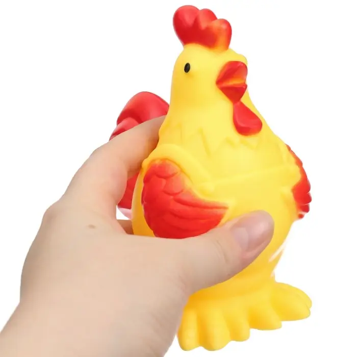 Резиновая игрушка для ванны Крошка Я &laquo;Петушок&raquo;, большая, с пищалкой