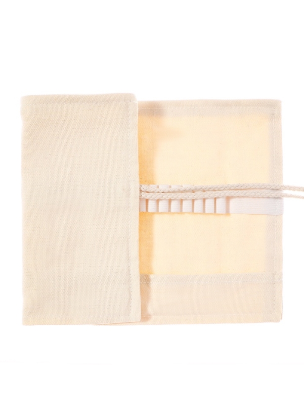 Набор художественный для рисования, бежевый  пенал-скрутка Набор художественный для рисования, бежевый  пенал-скрутка