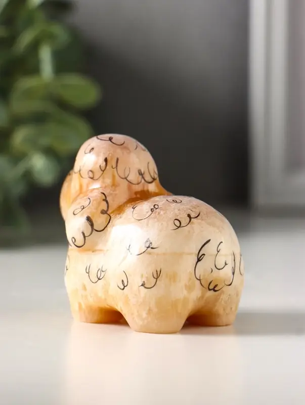 Фигурка &laquo;Овечка Долли&raquo;, 6&times;7 см, селенит, МИКС