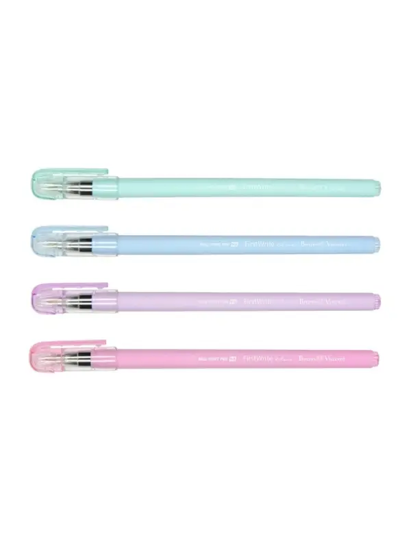 Ручка шариковая BrunoVisconti. FirstWrite. Zefir, синий стержень, узел 0.5 мм, матовый корпус, МИКС