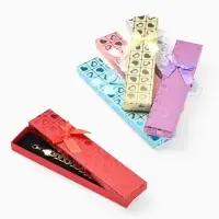 Набор коробочек под браслет, цепочку, часы, 6 шт. &laquo;Сердца&raquo;, 21&times;4 см, МИКС