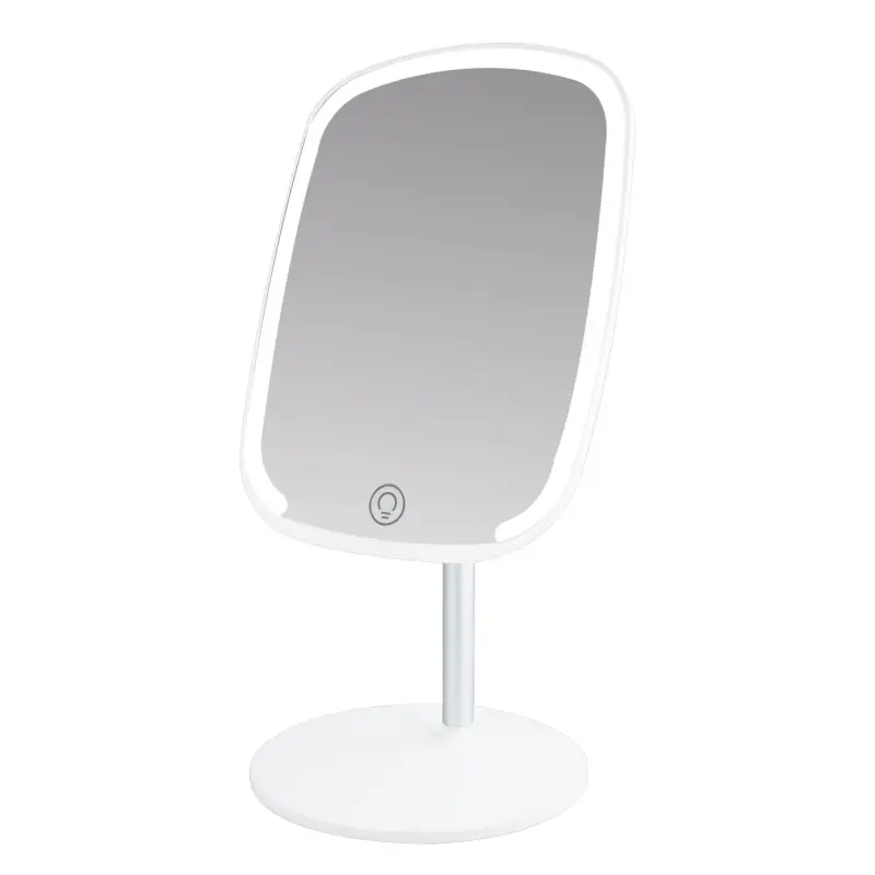 Настольное зеркало для макияжа с подсветкой ML-05 ISA белое