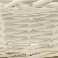 Набор корзин из 3 шт, 35х35х14/35 см, 30х30х12,5/30 см, 25х25х11/25 см, белый, ива