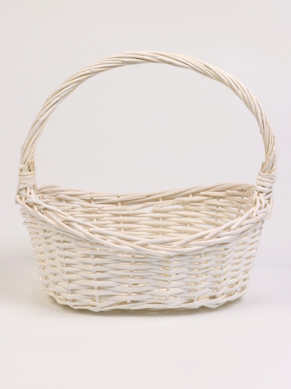 Набор 4 шт корзин плетеных 49х37х18 43х32х16 37х26х15 31х20х13 см ПЛЕТ ручка h=_ см серый