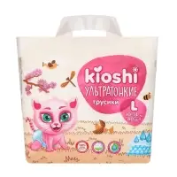 Подгузники-трусики KIOSHI, Ультратонкие, L 10-14 кг, 40 шт.