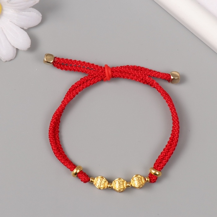 Браслет фен-шуй Браслет фен-шуй "Китайские фонарики" регулируемая длина набор 5 шт