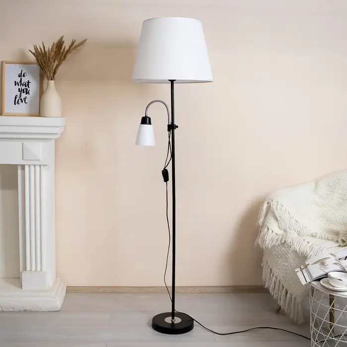 Торшер 19030/2BK E27 40Вт черный 41х41х180 см