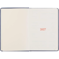 Ежедневник датированный 2027 Attache А5 168л 143x210 синий(золотистый срез)