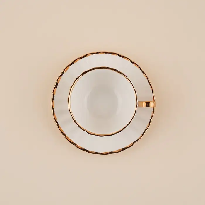 Чайная пара фарфоровая SL Home &laquo;Гарда&raquo;, 2 предмета: чашка 200 мл, блюдце d=15 см, белая