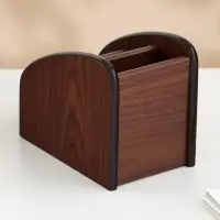 Органайзер 3 секции, серия Орех с кантом темным, 10&times;15.5 см