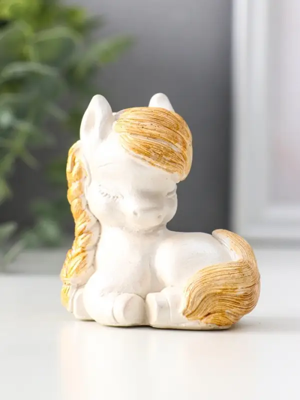 Фигурка &laquo;Пони с косой&raquo;, 6.5&times;6&times;4 см, перламутр