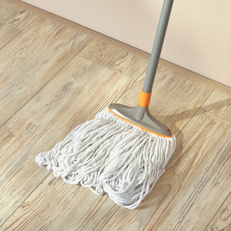 Швабра со сменной насадкой тм VETTA Премиум Грей, хлопок 240 гр., ручка 148 см