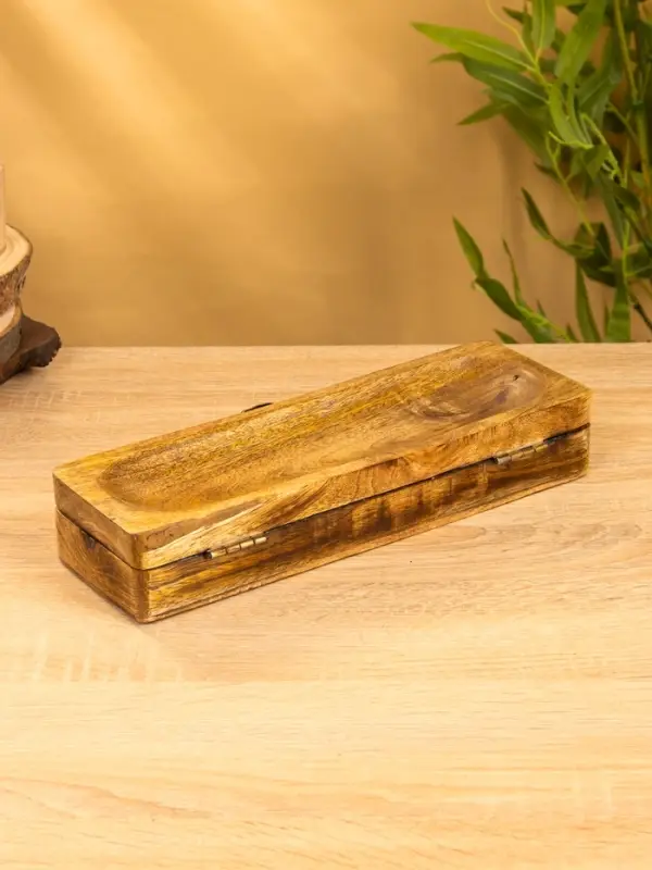 Подставка под благовония с хранением "Футляр" 31х10х5,5 см, дерево шишам