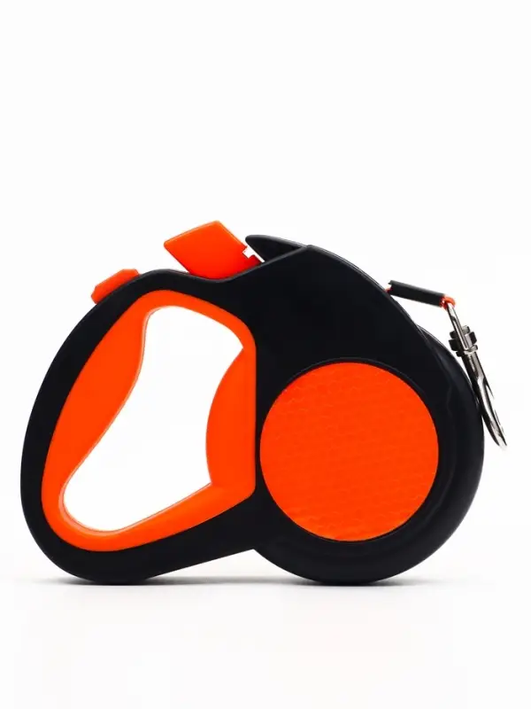 Рулетка &laquo;Пижон&raquo; светоотражающая, 5 м, до 30 кг, лента, прорезиненная ручка, оранжевая