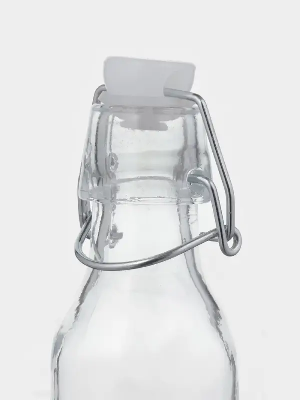 Бутылка для соусов и масла Доляна &laquo;Галерея&raquo;, 80 мл, 5&times;11 см, с бугельным замком, стекло, прозрачная