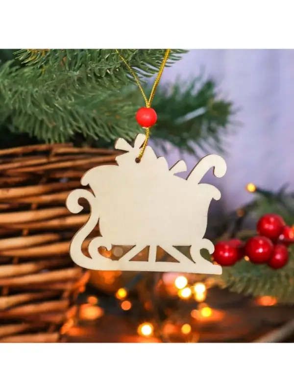 Елочная игрушка Лесная мастерская &laquo;Сани с подарками&raquo;