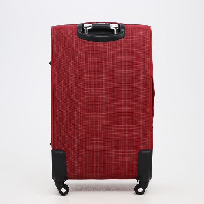 Чемодан большой 95 л (L), отдел на молнии, с расширением, кодовый замок, 4 колеса, 2 наружных кармана, цвет красный Чемодан большой 95 л (L), отдел на молнии, с расширением, кодовый замок, 4 колеса, 2 наружных кармана, цвет красный