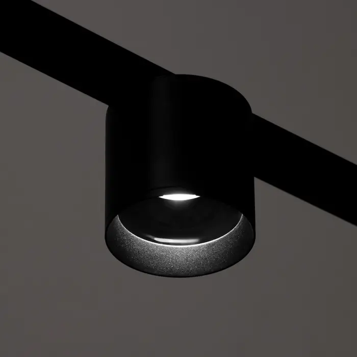 Светильник трековый BayerLux SLIM &laquo;Цилинр&raquo;, LED, 12 Вт, 3000K-6000К, 48 В, CRI90, 8&times;8&times;7.5 см, чёрный
