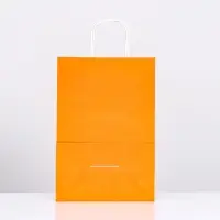 Пакет крафт «Радуга», оранжевый, 22×13×32 см, 80 г/м², 1 шт.
