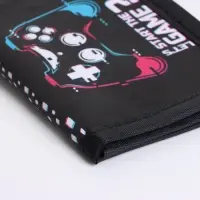 Кошелёк детский Выбражулька GAME, на липучке, чёрный