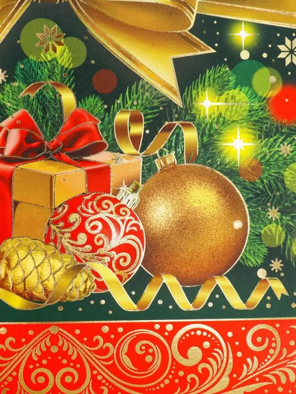 Коробка подарочная новогодняя Ларец «Бантик» 17.5×31×7 см Коробка подарочная новогодняя Ларец «Бантик» 17.5×31×7 см