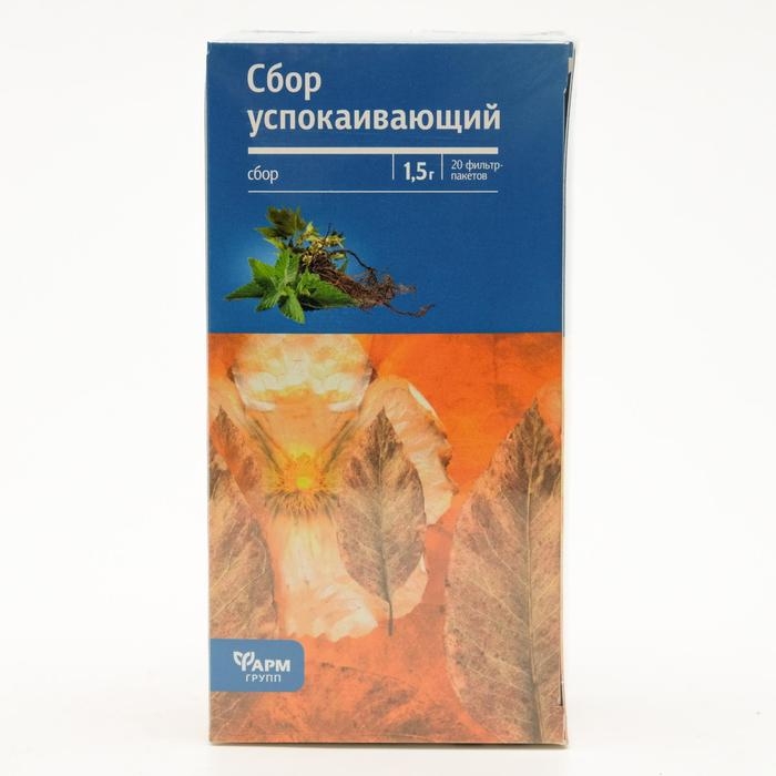Успокаивающий сбор, 20 фильтр пакетов по 1.5 г Успокаивающий сбор, 20 фильтр пакетов по 1.5 г