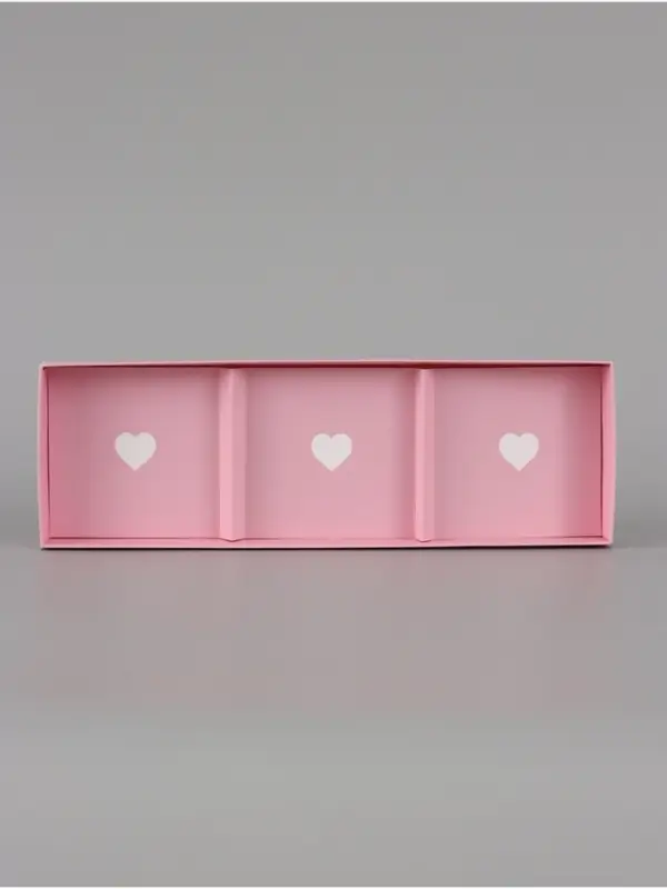 Коробка кондитерская для муссовых пирожных &laquo;Сердечки&raquo;, 27&times;8.6&times;6.5 см