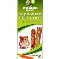 Зерновые палочки &laquo;Пижон&raquo; для грызунов, с овощами, 2 шт., 90 г
