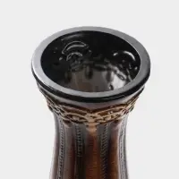 Ваза напольная керамика "Чаиро" 60х16 см, коричневый