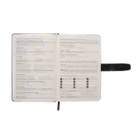 Ежедневник недатированный формат А5, с хлястиком, 128л, линия, пвх, Черный Ежедневник недатированный формат А5, с хлястиком, 128л, линия, пвх, Черный