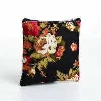 Кошелёк-монетница на молнии 11&times;1&times;8 см, с цветочным принтом, МИКС