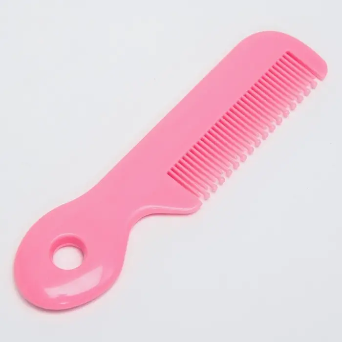 Набор по уходу за ребенком, 5 предметов: расческа, пинцет, ножницы, книпсер, пилка, розовый