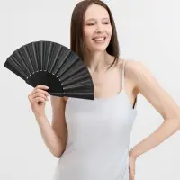 Складной веер Fanfold, черный
