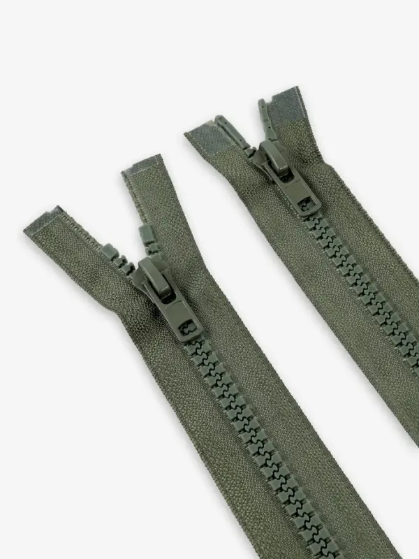 Молния &laquo;Трактор&raquo;, №8, разъёмная, 2 замка, замки автомат, 100 см, хаки