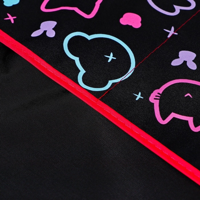 Фартук для труда + нарукавники, 535 х 445 мм, Hatber Фартук для труда + нарукавники, 535 х 445 мм, Hatber "Мой мишка" 2 кармана чёрный/зелёный NFn_35105